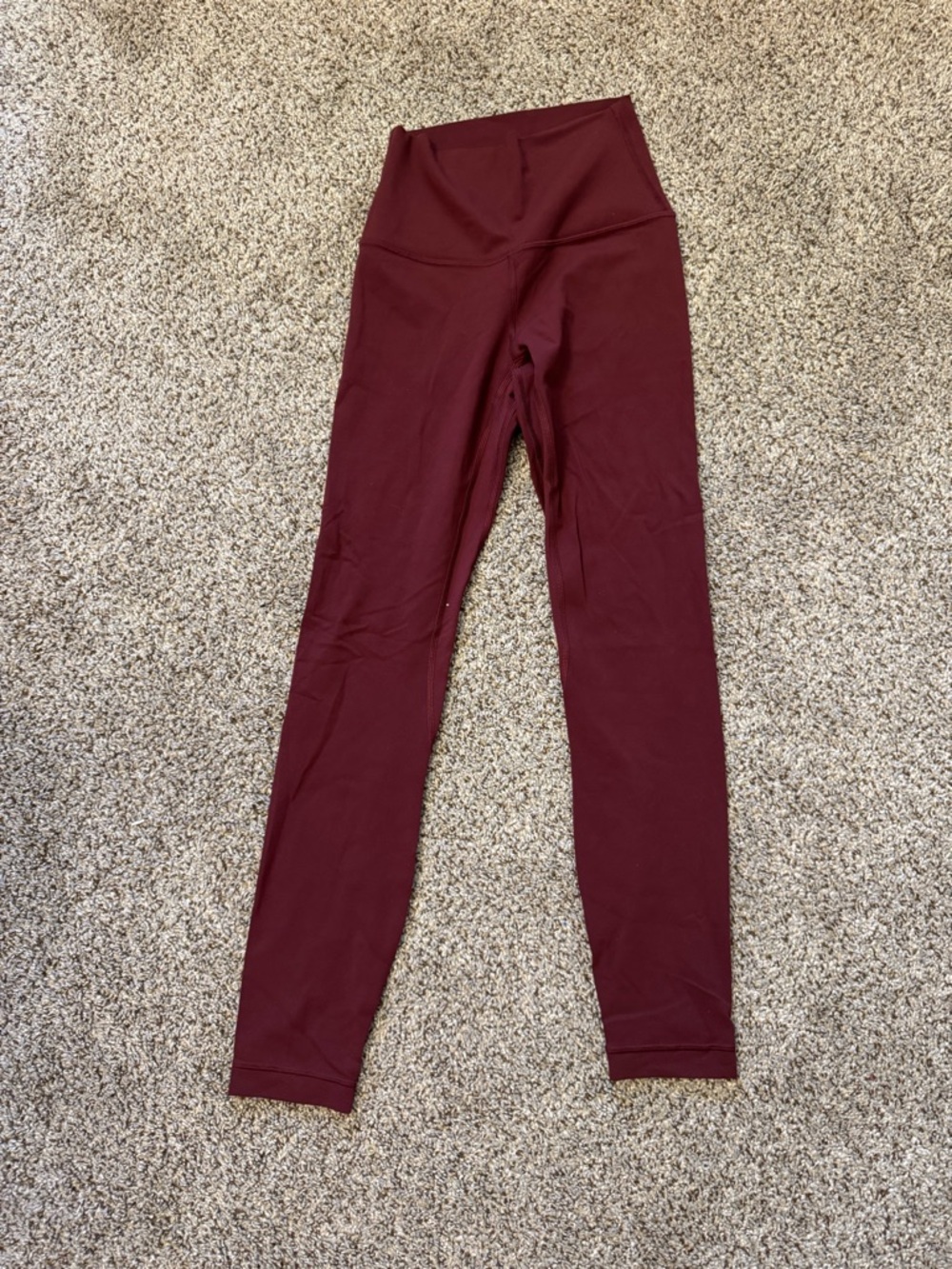 lululemon athletica Burgundy High-Waist Leggings